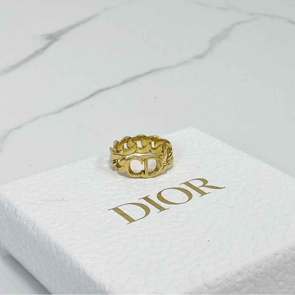Christian Dior CD Icon Chain Link Ring